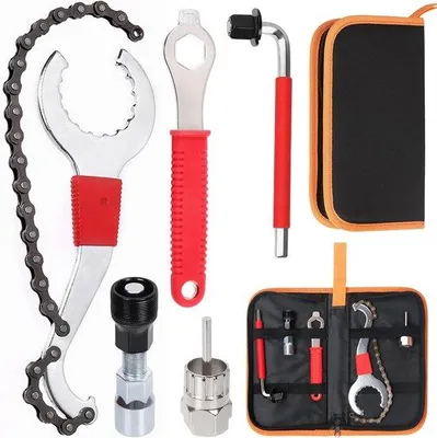 Produktbild von Famanu Fahrradreparaturset 7-teilig - 3-in-1 Multifunktionswerkzeug
