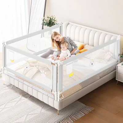 Obrázek produktu pro Ochranná zábrana do dětské postele, 180 cm, s nastavitelnou výškou