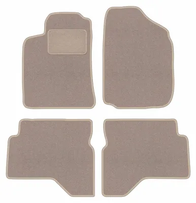 Immagine prodotto di Tappetini in moquette per Mitsubishi Pajero Sport I 1996-2008 (SUV) – set 4 pezzi, beige, su misura – Wielganizator LUX