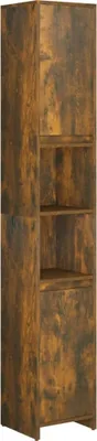 Obrázok produktu pre vidaXL Kúpeľňová skrinka Smoked Oak 30x30x183,5 cm Materiál dreva