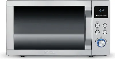 Produktbild von Mikrowelle Grill SEVERIN 20 Liter 2in1 MW 7751 ca. 800 W modernes LED-Display MW 7751 aus Kunststoff, gebürstetsilber Mikrowelle Mikrowelle Mit Grill Grillofen Mikrowellengerät