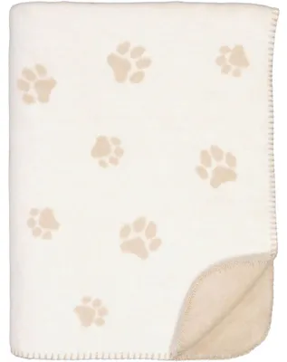 Produktbild von Cawö Decke We Love Dogs Paws Pfoten Natur Beige (150x200cm)