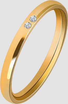Produktbild von Akzent Edelstahl Damenring, goldfarben