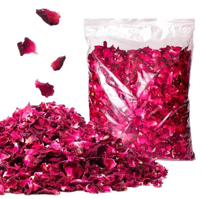 Getrocknete Rosenblätter 300 g, biologisch abbaubar, für Dekoration
