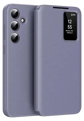 Obrázok produktu pre Puzdro pre Samsung Galaxy S24 - Peňaženkové puzdro Phonesta Smart View Window - Fialová