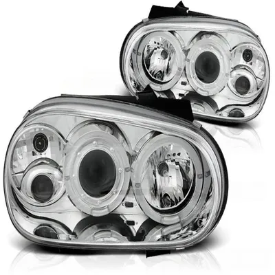 Immagine prodotto di Fari LED "Angel Eyes" compatibili con VW Golf 4 (97-03), cromati