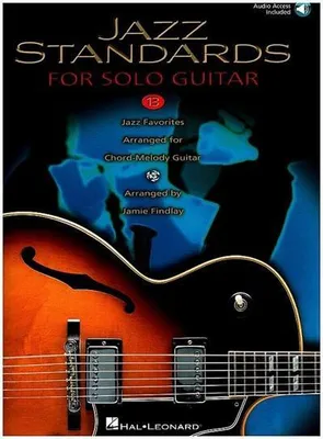 Obrázok produktu pre Jazz Standards: 13 Jazz Favorites Arranged for Chord-Melody Guitar Book/Online Audio