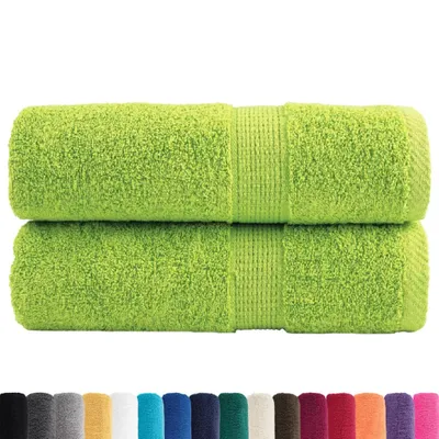 Immagine prodotto di Asciugamani per Ospiti SOLUND 2pz Verdi 30x50 cm 600 gsm
