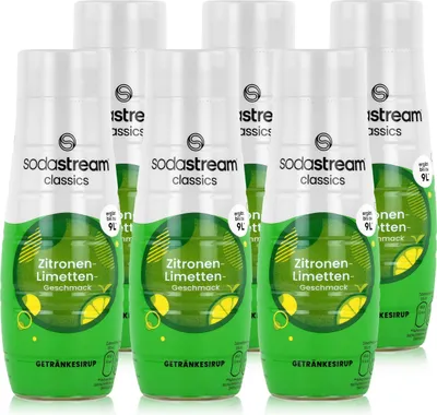 Produktbild von SodaStream Getränke-Sirup Softdrink Zitronen-Limetten Geschmack 440ml (6er Pack)