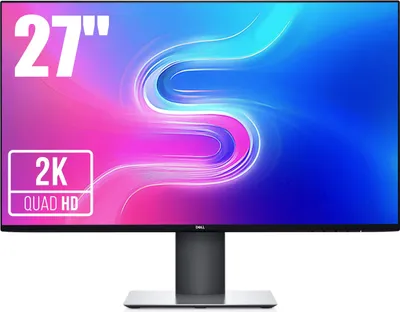 Produktbild von DELL UltraSharp U2719D, 68,6 cm (27"), 2560 x 1440 Pixel, Quad HD, LCD, 8 ms, Schwarz