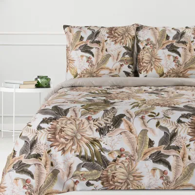 Produktbild von Eurofirany Bettwäschegarnitur Bettwäsche Satin  SPRING 17 220x200 cm 3 TLG SET: mit 2 Kissenbezüge 70x80 cm