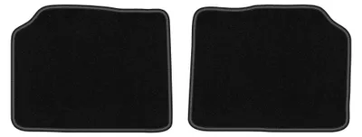 Produktbild von Velours-Fußmatten Hinten für Alfa Romeo 145 1994-2001 (Schrägheck) – 2-tlg, Schwarz, passgenau – Wielganizator LUX