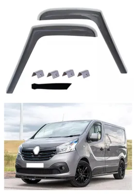 Produktbild von Set aus 2 Windabweisern für Renault TRAFIC X82, Opel VIVARO X82, Fiat TALENTO, Nissan NV300