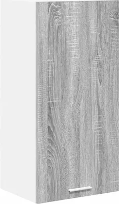 Produktbild von Hängeschrank Grau Sonoma und Weiß 40 x 31 x 80 cm Holzwerkstoff