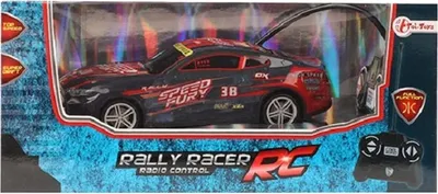 Produktbild von Toi-Toys - Ferngesteuertes Auto - Rally Racer RC (18cm) Spielzeugauto schwarz