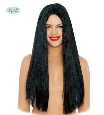 Obrázek produktu pro Realistická paruka dlouhé vlasy Halloween 2026 černá