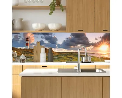 Produktbild von Küchenrückwand mySpotti Profix Leuchtturmpanorama 210 x 60 cm PX-21060-1890-HB
