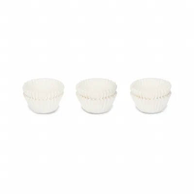 Obrázok produktu pre formičky na pralinky 2,5 cm papierové biele 150 kusov