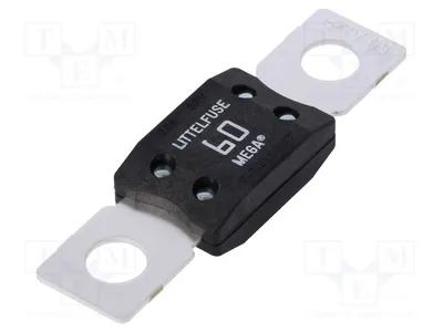 Imagen del producto de 1 x Fusible: Tornillo fusible M8 para vehículos, 60A, 68,6 mm, 32 VDC, MEGA 0298060.ZXB, para vehículos