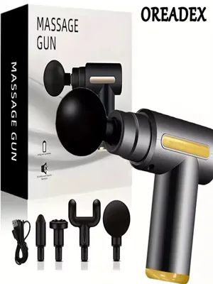 Immagine prodotto di Pistola portatile per fascia Dispositivo di massaggio a schiaffo USB ricaricabile corpo schiena grigio