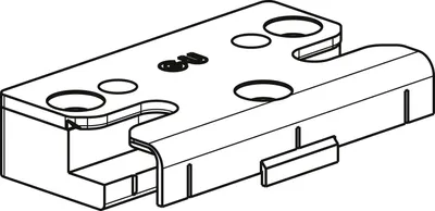 Image de GU Plaque de fermeture SE-Sécurité pour PVC, REHAU Euro Design, acier argenté