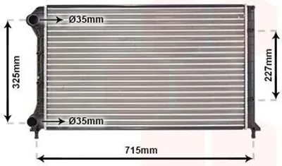 Image de VAN Wezel | Radiateur, refroidissement du moteur (17002262)