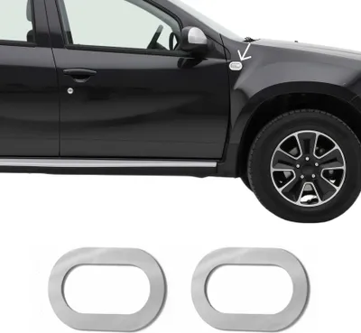 Image de Cadre de clignotant Latéral pour Dacia Lodgy 2013-2021 en acier inox Chromé