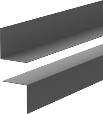 Immagine prodotto di QUEST Battiscopa minimalista in PVC - rigido, grigio scuro, 50x20 mm, 200 cm