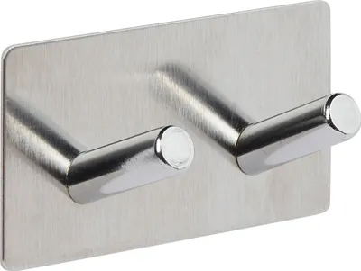 Obrázek produktu pro Samolepicí háček STIKY+, 2 háčky, z nerezové oceli, 9 x 3,5 x 4,5 cm