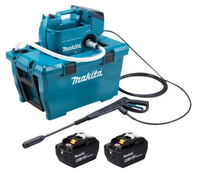 Produktbild von Makita DHW 080 ZK Akku Hochdruckreiniger 36 V ( 2x 18 V ) 80 bar 380 l/h Brushless + 2x Akku 9,0 Ah - ohne Ladegerät