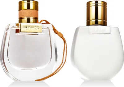 Two Chloé perfume bottles are displayed side-by-side against a white background.
