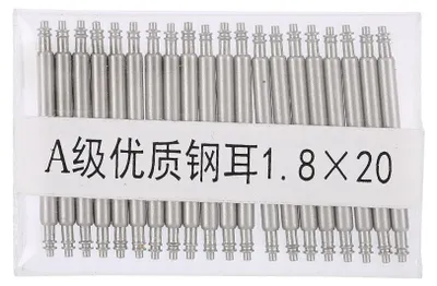 Immagine prodotto di 20 pezzi perni per orologi, ponticelli a molla, maglie per cinturini, cinturini per orologi da polso, utensili per riparazione (1,8 x 20)