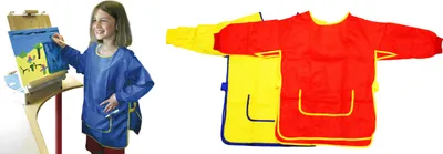 Produktbild von EDUPLAY Malkittel für Kinder, 100% Polyester, sortiert (1 Set, 3-teilig)