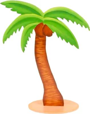 Produktbild von Holzaufsteller Palme aus Holz 15 cm - Einheitsgröße