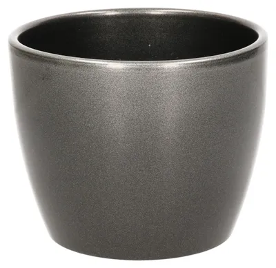 Produktbild von Floran Blumentopf/Pflanztopf Boule - silber - Keramik - 10 x 12 cm