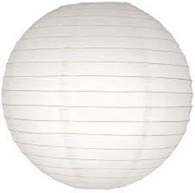 Obrázek produktu pro Bílé lucerny, 35 cm - Sada 5 kusů
