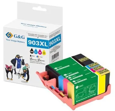 Immagine prodotto di G&G 14801 G&G XL-Druckerpatronen 4er Set für HP 903XL/ 3HZ51AE