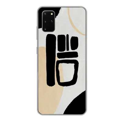 Produktbild von MuchoWow® Handyhülle Schutzhülle Hülle für Samsung Galaxy S20 Plus Schwarz - Kreis - Abstrakt Silikon Softcase Handy Hülle - Hartschale