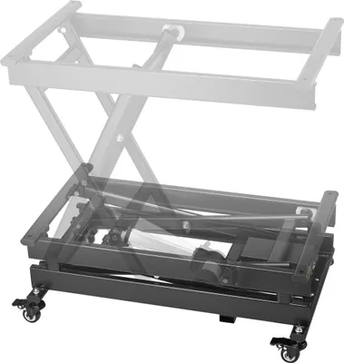 Produktbild von 71 cm Elektrischer Hubtisch Einzelne Scherenhubplattform 150 kg 4 Räder