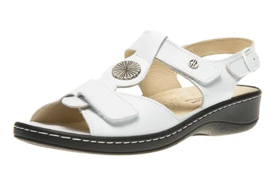 Produktbild von Hickersberger Vario Sandaletten in Übergrößen Weiß 5108 8100 große Damenschuhe, Größe:42