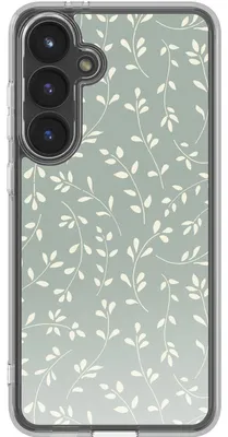 Produktbild von imoshion Design Hülle Samsung Galaxy S24 FE - Smoke Green Flowers