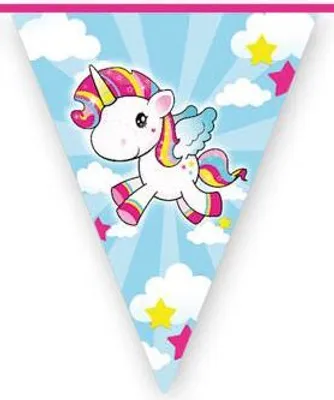 Image de Drapeaux Guirlande Licorne Enfants Fête Décoration Joyeux Anniversaire