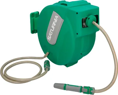 Produktbild von Automatischer Gartenschlauchaufroller. Automatischer Schlauchsammler, Gartenschlauchhalter für 20-Meter-Schlauch
