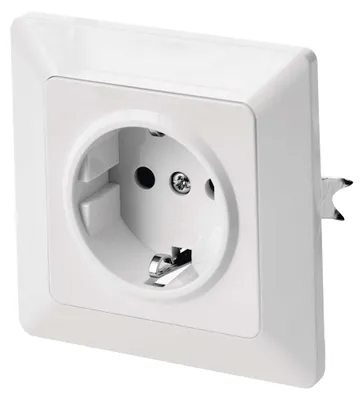 Steckdose SCHUKO, weiss