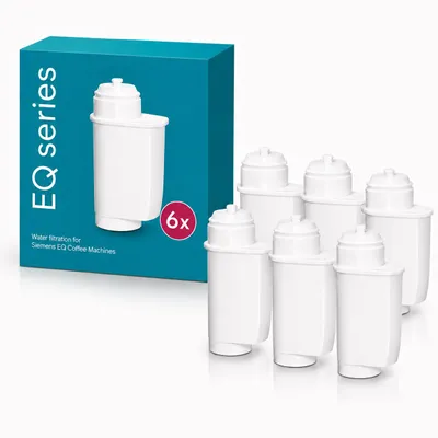 Produktbild von 6 Stück Wasserfilter für Siemens EQ Series, EQ5 EQ6 EQ7 EQ9, Wasserfilter Kaffeevollautomat für Brita Intenza 575491, Bosch Vero TZ70003/TCZ7003 Serie, KI-generiertes Bild