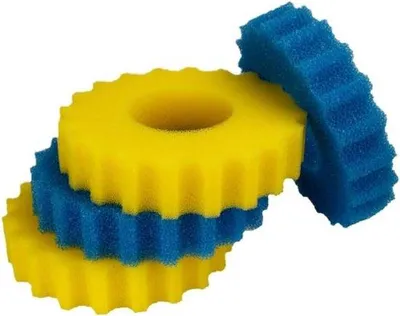 Zdjęcie produktu dla Filtr do stawu – materiał filtracyjny – zamienny – do modeli CPF/CPA5000 – 2*niebieski + 2*żółty – 25,5*25,5*5 cm