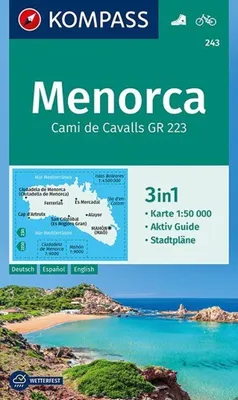 Obrázok produktu pre KOMPASS turistická mapa Menorca 1:50 000