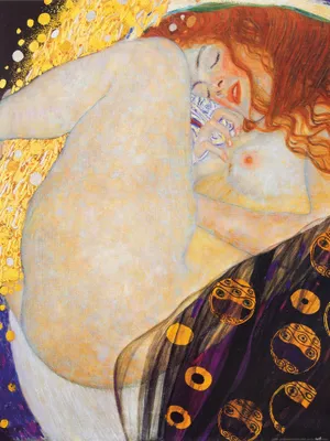 Produktbild von Gustav Klimt Kunstdruck Bild - DanaÃ«, 1907 (80 x 60 cm)
