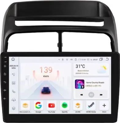 Immagine prodotto di Autoradio con Bluetooth e CarPlay per Fiat Linea (2007-2012) – compatibile con Apple e Android – impianto stereo con sistema di navigazione – memoria da 8 GB/128 GB