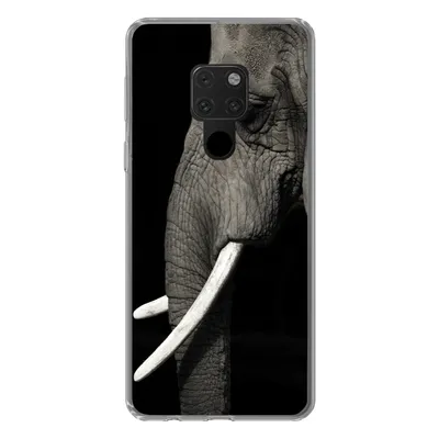 Produktbild von MuchoWow® Handyhülle Schutzhülle Hülle für Huawei P40 Lite Elefant - Tier - Stoßzahn Silikon Softcase Handy Hülle - Handy